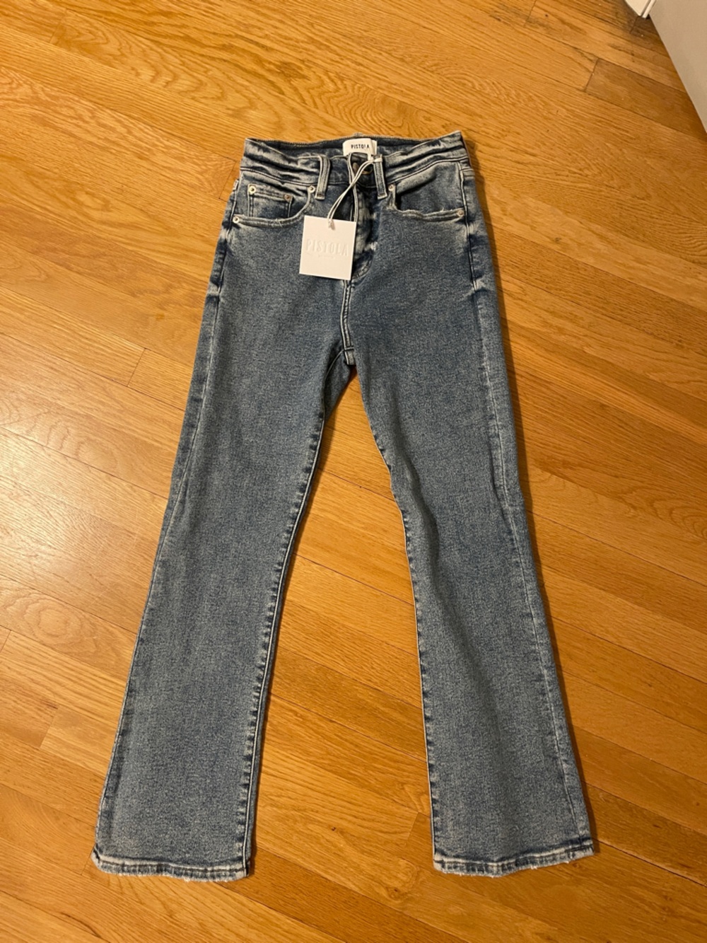 PISTOLA High Rise Cropped Boot Jean